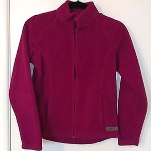Raspberry Fleece Zip-Up